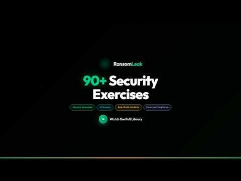 90+ Free Security Training Exercises | RansomLeak