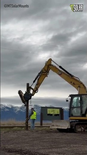 Solar Post-Pounding Installation