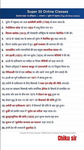Europe Me Rashtravad Ka Uday Class 10 | 10th History Chapter 1 | History Class 10 Chapter 1 One Shot