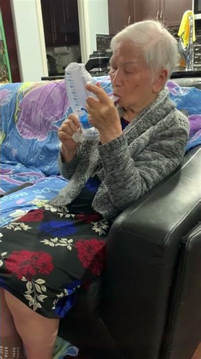 Mom always used incentive spirometer again before going to bed