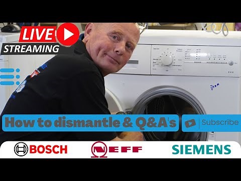 SIEMENS E14.16 WM14E162 Washing machine how it comes apart