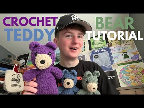 how to crochet a teddy bear (tutorial)!!