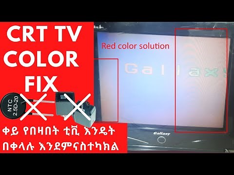 How to fix CRT TV Degaussing coil and NTC | posistor.