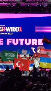 WRO International Final 2023 is officially opened! This evening the opening ceremony took place after a long practice day. A lot of people loved to see Panama's culture live on stage and were also really proud to show their nation's flag to the world. It was a beautiful sight all together. Good luck tomorrow for every participant and don't forget to have lots of fun. Tomorrow the event will be live on our YouTube account again, so don't miss it! #WRO2023 #Panama #TheFutureIsHere #Robotics #STEM 