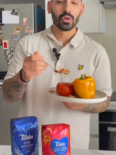 Γευστικά γεμιστά με ρύζι Tilda μακρύκοκκο