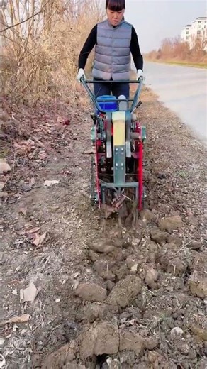 #Lightest four-stroke multi-function. Garden management machine#Diesel micro-cultivator