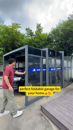 Perfect foldable garage for home 🏠 🚗#aluminum #mobilegarage #PC #electric #carport | Container Home Designs