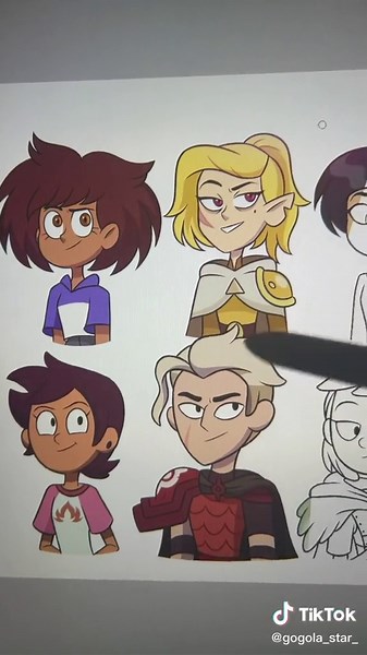 The Owl House x Amphibia Crossover Swap Fan Art