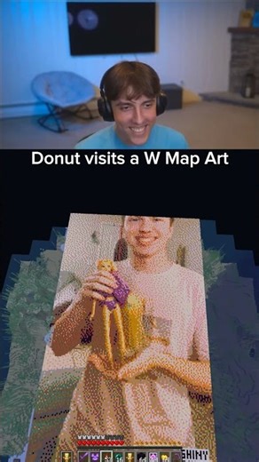 Donut visits a W Map Art