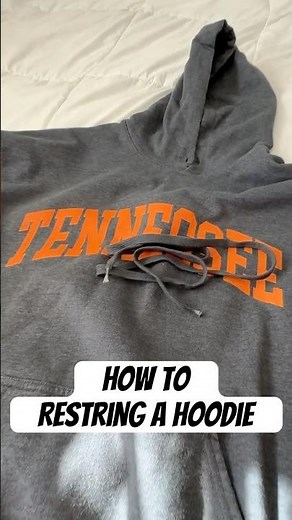 How to Put in a Hoodie String in 34 SECONDS!