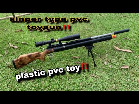 homemade plastic pvc toygun sniper type #slingshot #toygunonly toygun‼️