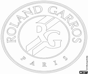 Roland Garros logo coloring page printable game