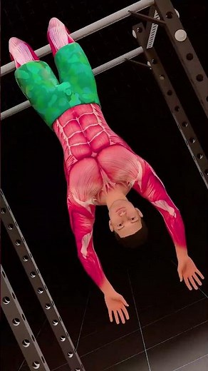 Why Hanging Upside Down Stretches Your Spine #shorts