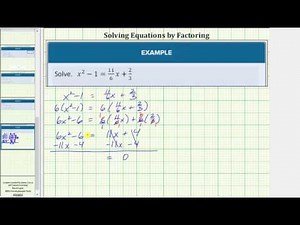 Solve Polynomial Equations | Intermediate Algebra