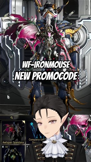Warframe new promo code for ironmouse Collab on streamer award dec 2025 | #warframe #ironmouse