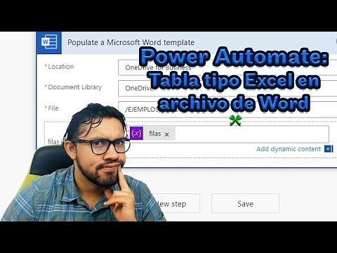 🆘 Power Automate: Crear tabla con filas variables en Word Template