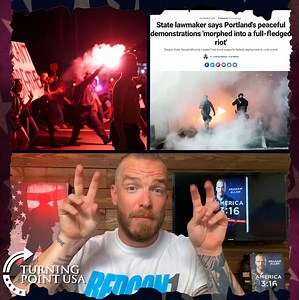 583K views · 8.2K shares | Portland is officially on FIRE!!!! Meanwhile, the media and DC say it's "mostly peaceful"?!?! You be the judge! | Graham Allen | Facebook