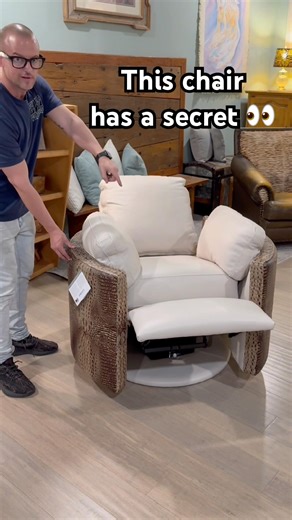 This Chair Has a Secret 👀 Hidden Recliner You Didn’t Expect #Sofa #Recliner #furnituredesign