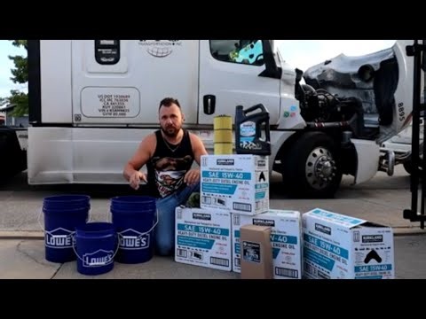 SEMI TRUCK BASIC OIL CHANGE -- FREIGHTLINER CASCADIA