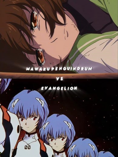Mawaru Penguindrum Vs Evangelion #shorts #edit #anime #manga #fyp #foryou