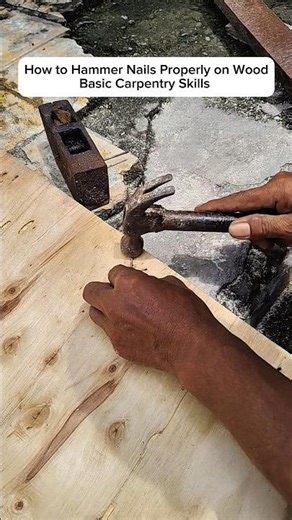 How to Hammer Nails Properly on Wood – Basic Carpentry Skills
