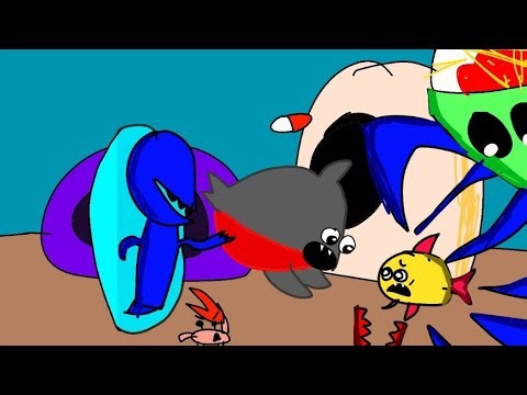 Fighting aliens as usual|Insaniquarium/Aquarium fight alien