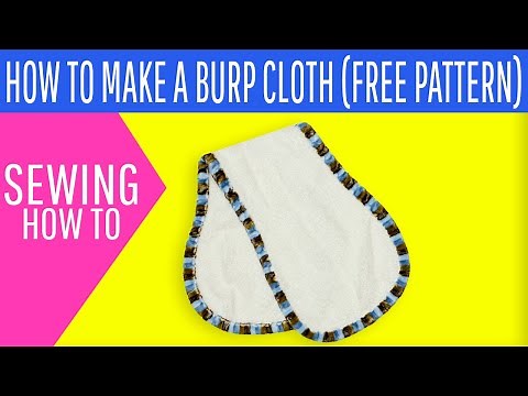 How to make a Baby Burp Cloth (FREE Pattern)