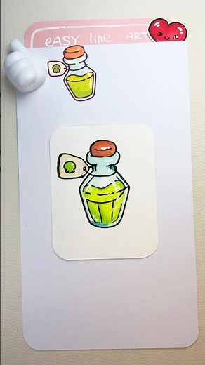 🏺 How to draw a Witched Drink Potion #stickers #drawing #coloring #drawingideas