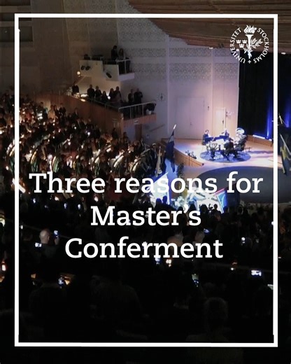 24 reactions | On Friday 12 May, it's the conferment of master's degrees — a ceremony celebrating newly graduated masters at Stockholm University. Conferment traditions go back to medieval European universities. Read more: https://bit.ly/3O3l20x | Stockholm University | Facebook