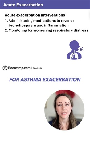 Comment "Crash Course" to get our high-yield full crash course video about Asthma. #NCLEX #nursingstudent #nursingschool | NCLEX Bootcamp
