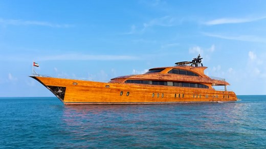 World’s biggest all-WOODEN superyacht is 160ft monster with huge cinema