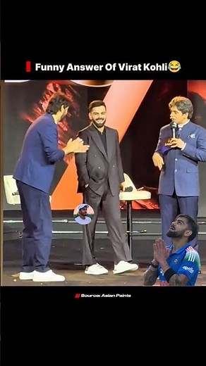 Funny Answer Of Virat Kohli 😂#shorts #kingkohli #funny #viratkohli