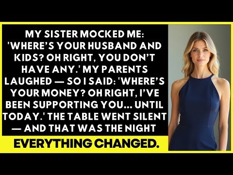 My Sister Mocked Me: 'Where’s Your Husband And Kids? Oh Right, You Don’t...My Parents Laughed.