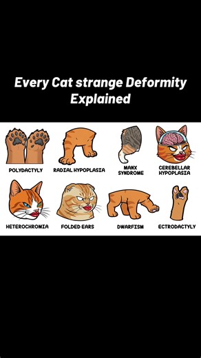Part 1 🐱 Every Cat strange Deformity Explained