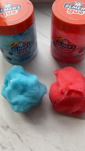 Satisfying Elmer's Ice Cream Cloud Slime Mixing