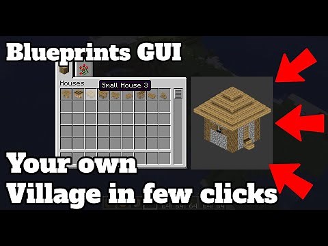 MineFortress | Meet the Blueprints GUI! Now you can easily add buildings to your village