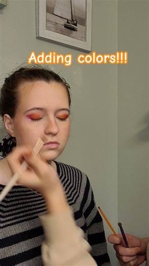 Doing my friends makeup! #makeup #makeupartist #colors #friends