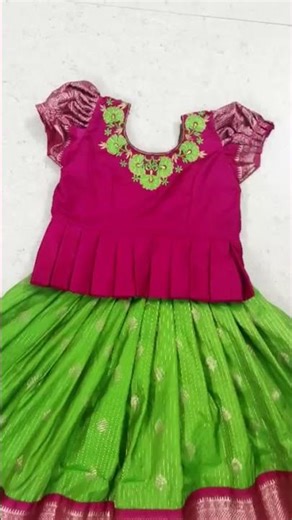 kids computer work design pattu langa jacket for kids