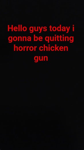i quitting horror chicken gun #chickengungame