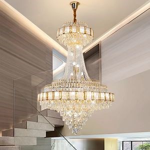 [Hot Item] Low Price Customized Gold Crystal Lamp Base Pendant Lamp Metal Chandelier Wholesale in China