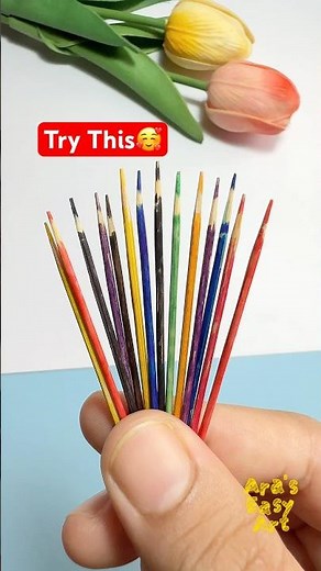 DIY easy craft with toothpick ‪@ArasEasyArt‬ #diy #viral #ytshorts #mini