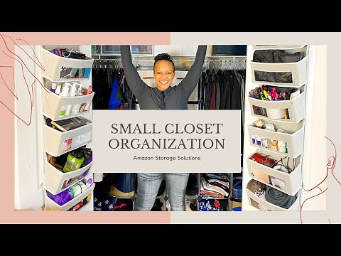 DIY Small Closet Organization | Apartment Storage Ideas from Amazon| REALISTIC Results