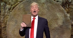 No one can parody Donald Trump better than himself