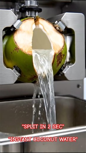 Coconut Water Extractor Machine | Splits Coconut in Half in Seconds 🥥⚡#shorts