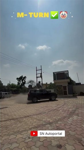 Mahindra ScorpioN M-Turn Stunt 🚙🔥 | Sharp Turning Skills #mahindrascorpio #scorpion #mahindrasuv