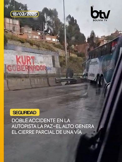 Accidente en la autopista La Paz-El Alto: Informe preliminar