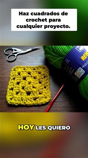 🧶 ¡Crea CUADRADOS MÁGICOS a crochet para cualquier proyecto!