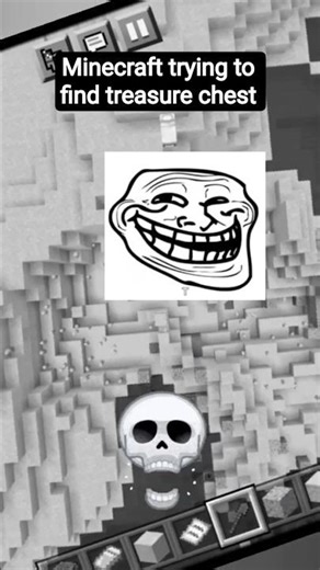 Minecraft trying to find treasure chest #gaming