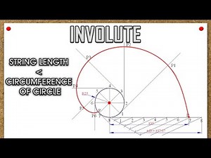 Involute_String Length is less than Circumference of circle_Problem3