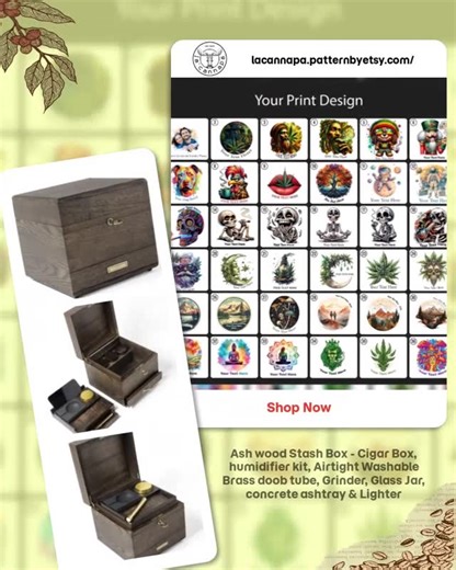 La Cannapa on Instagram: "Ready to elevate your smoking experience? 🚬✨ Introducing the Ash Wood Stash Box – the perfect blend of style and functionality. This all-in-one kit includes a chic cigar box, a humidifier, an airtight brass doob tube, a sleek grinder, a stylish glass jar, a modern concrete ashtray, and a reliable lighter. It’s not just a stash; it's your personal smoking haven, designed to impress and keep everything organized. 🥃🔄 Transform your smoking ritual into a luxurious experi